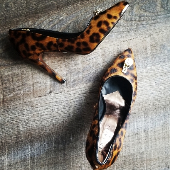 🍒NEW🍒 TED BAKER LEOPARD PUMPS EU37 - Picture 2 of 9